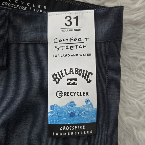 Billabong Crossfire X Hybrid Shorts. Men's Submersible Walkshorts. COMFORT STRET - Picture 11 of 12